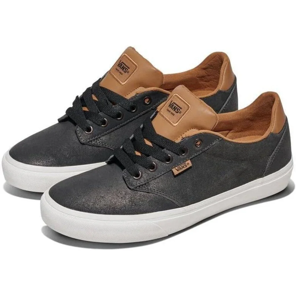 Vans Atwood Deluxe  Black Brown Sneakers VN000CTOYS8 Mens 13